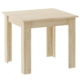 Eettafel - houten eetkamertafel - 80x80x75cm - sonoma eiken