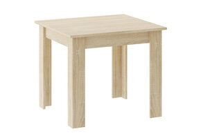 Eettafel - houten eetkamertafel - 80x80x75cm - sonoma eiken