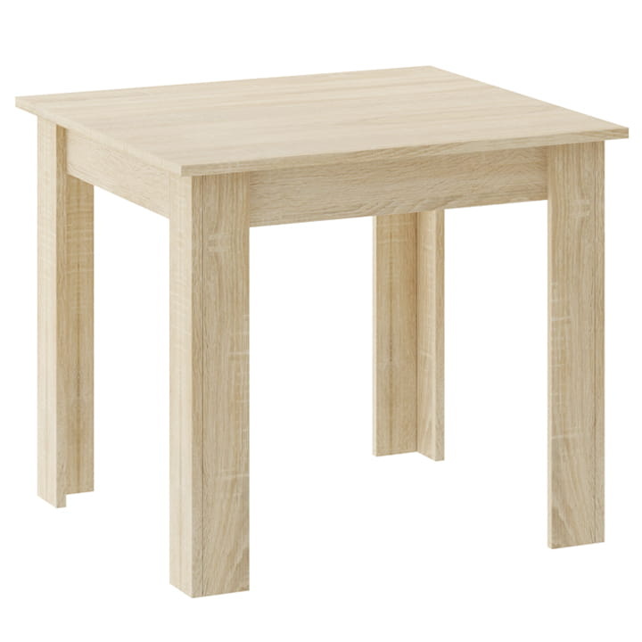 Eettafel - houten eetkamertafel - 80x80x75cm - sonoma eiken