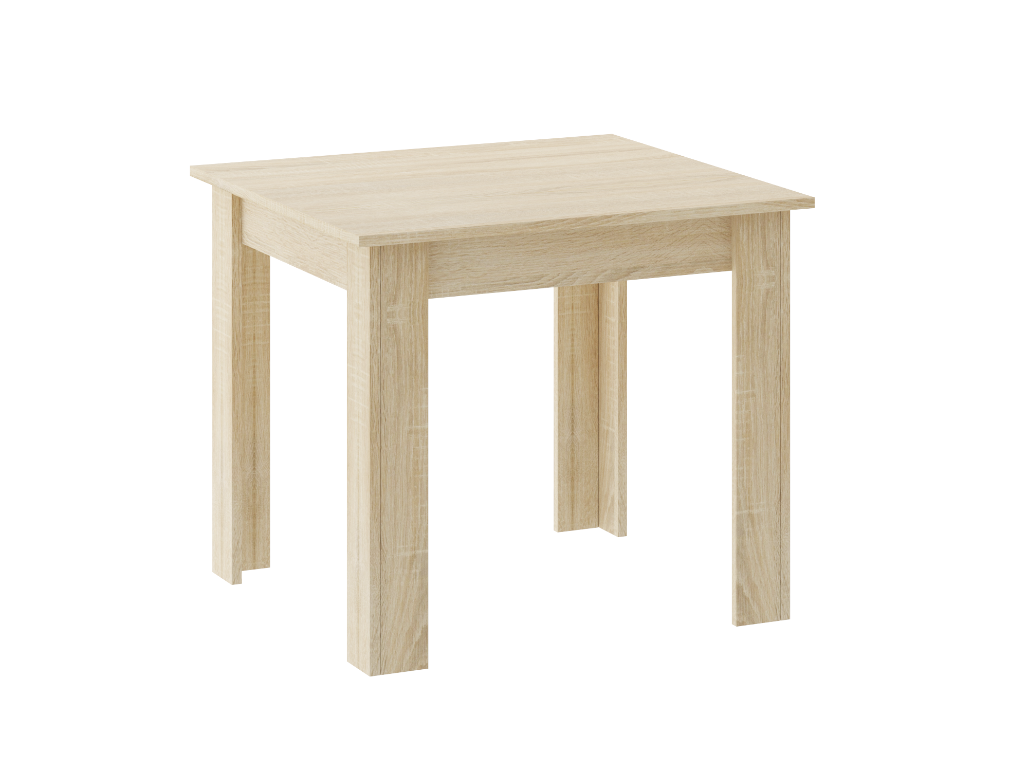 Eettafel - houten eetkamertafel - 80x80x75cm - sonoma eiken