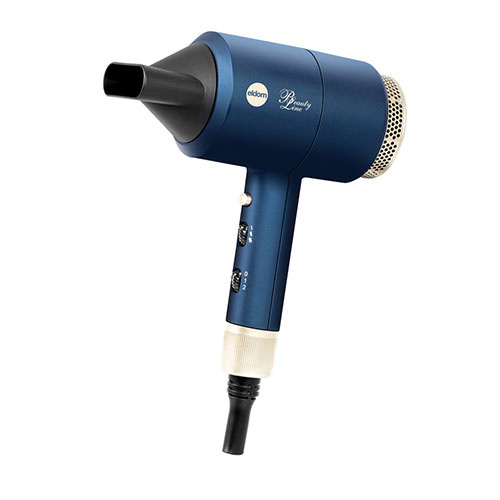 Föhn - haardroger - 1800W - met ingebouwde spiegel - blauw