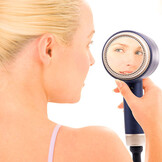 Föhn - haardroger - 1800W - met ingebouwde spiegel - blauw