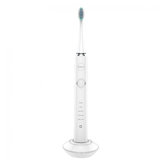 Elektrische tandenborstel - sonisch - 3W - 5 poetsmodi - wit