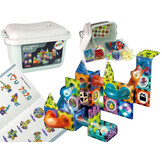 Knikkerbaan met lichtgevende knikker - 30x20x18cm - magnetisch