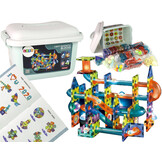 Knikkerbaan - magnetische blokken - 110 delig - met licht