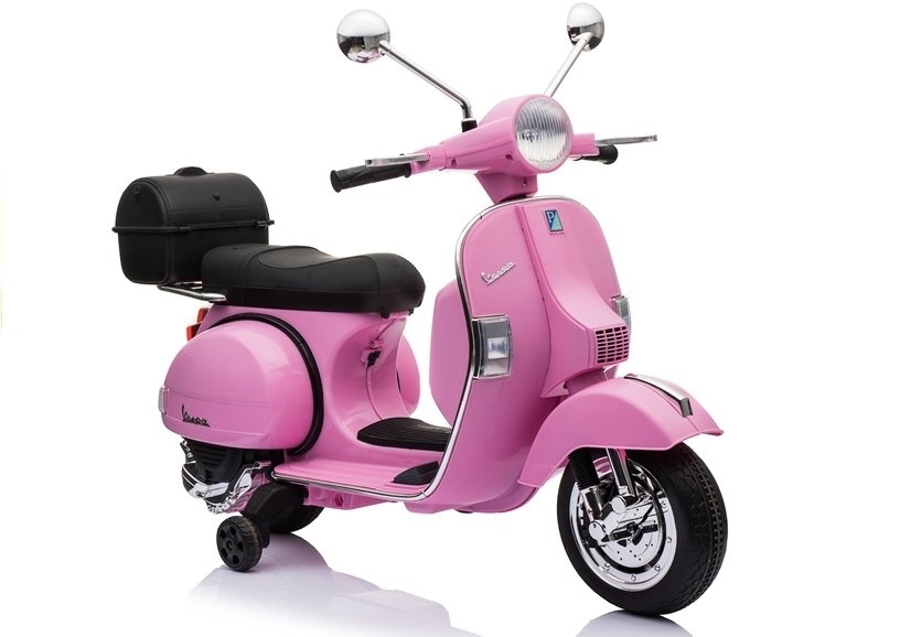 Kinderscooter - roze - 3-4 km/u - 107 cm - met zwarte koffer