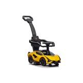 Loopauto - 1 jaar - met duwstang - Lamborghini - geel