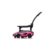 Loopauto - 1 jaar - met duwstang - Lamborghini - roze