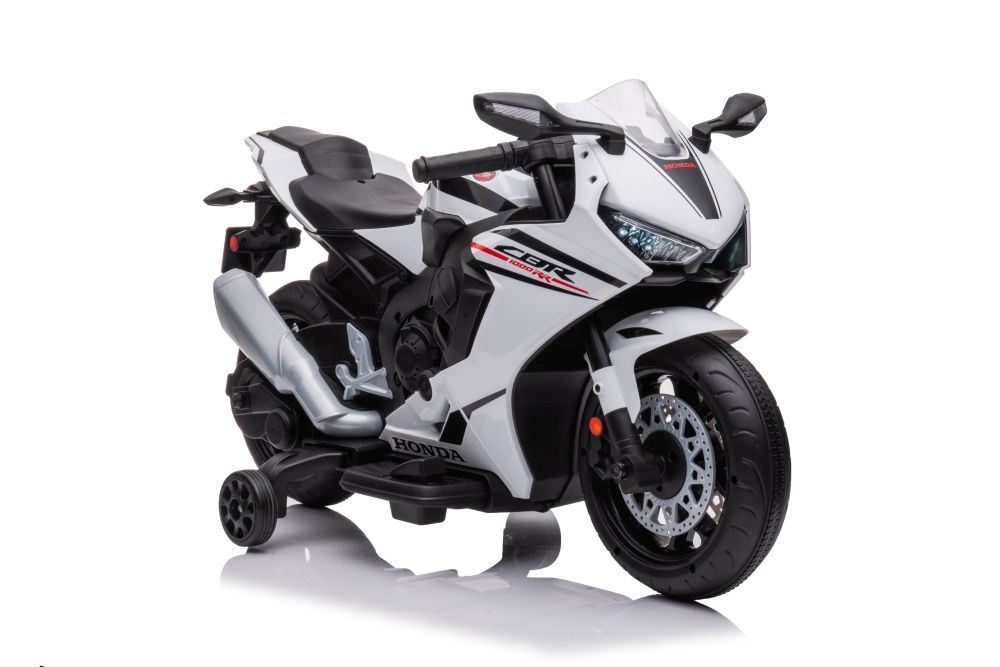 Kindermotor - Honda CBR1000RR - 91x25,5x46cm - tot 4km/u - wit