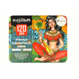 Kleurpotloden - tekendoos - 120 delig - 23x19x6cm
