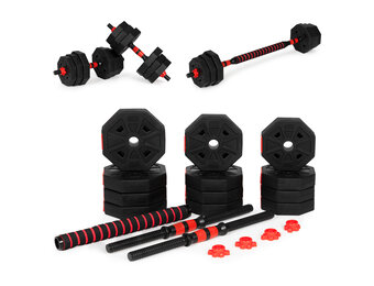 Halterset - dumbells - 20 kg - met 12 gewicht schijven