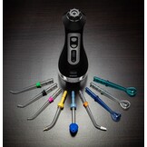 Monddouche - water flosser - 80-160 PSI - 9 tips - zwart