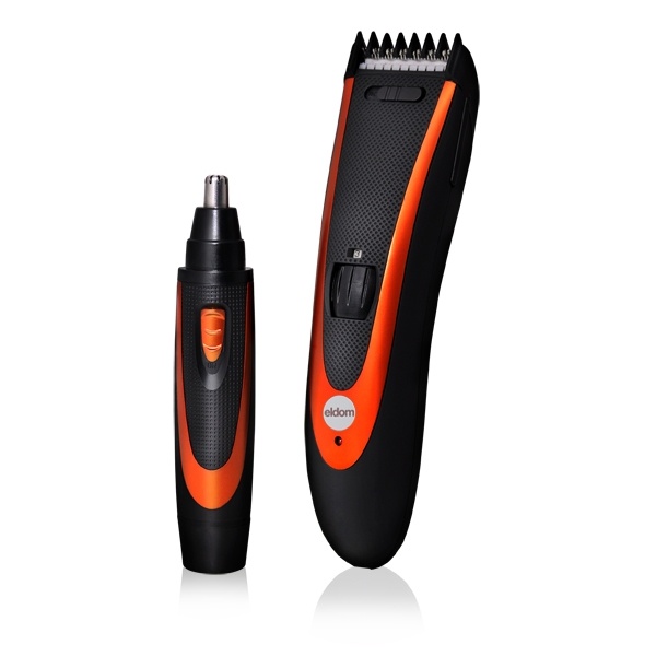 Tondeuse - met neustrimmer - 3W - RVS messen - zwart