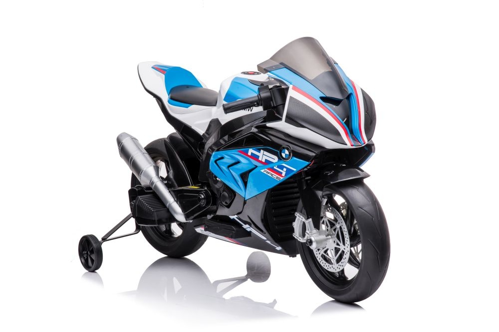 Kindermotor - BMW HP4 Race - 119x68x73cm - tot 6 km/u - blauw