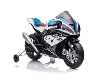 Kindermotor - BMW HP4 Race - 119x68x73cm - tot 6 km/u - wit