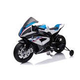 Kindermotor - BMW HP4 Race - 119x68x73cm - tot 6 km/u - wit