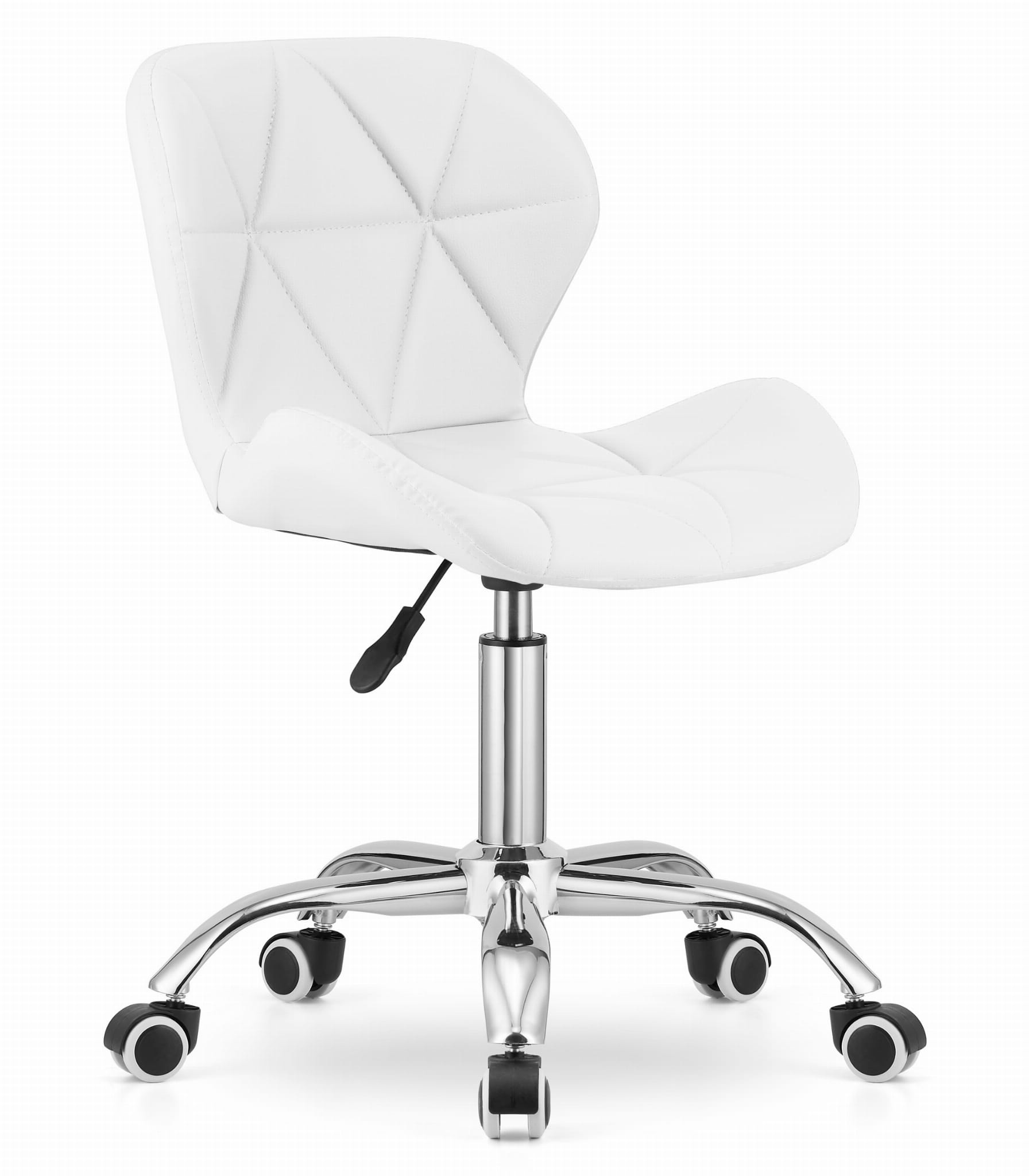 Bureaustoel AVOLA - ergonomisch - eco-leer - verstelbaar - wit