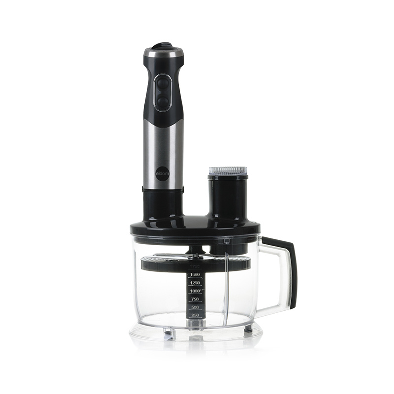 Staafmixer set - met hakmolen - 1,75l - 1000W - zwart