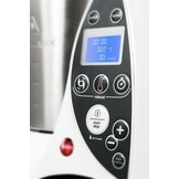 Stoomkoker - groente stomer - 2L - 1500W - RVS - wit zwart