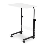 Laptoptafel - bijzettafel bank - verstelbaar - 43x39x83cm - wit