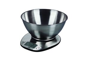 Keukenweegschaal - digitaal - met afneembare kom - RVS