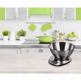 Keukenweegschaal - digitaal - met afneembare kom - RVS