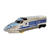 Treinbaan - 21x5x5,5cm - licht- en geluids effecten - blauw wit