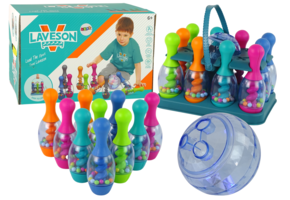 Kegelspel - 12 lichtgevende kegels - verschillende kleuren