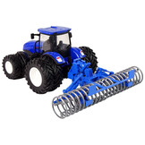 Bestuurbare trekker - R/C tractor - 18x16x13cm - blauw zwart