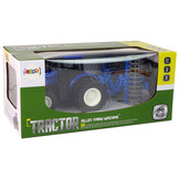 Bestuurbare trekker - R/C tractor - 18x16x13cm - blauw zwart