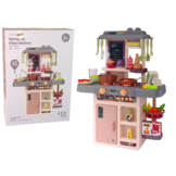 Kinderkeuken - 63x45,5x22cm - licht- en geluidseffectten - roze