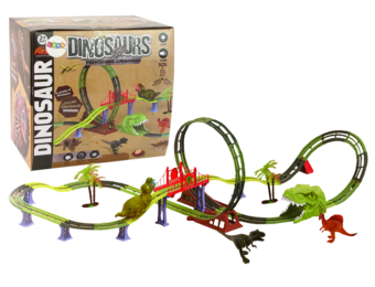 Racebaan - 142x101x41cm - dinosaurus racebaan - met geluid