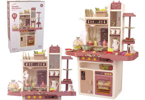 Kinderkeuken - 93,5x71x29cm - met geluid en verlichting - roze