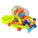 Magnetische bouwstenen - set van 64 XL blokken - kleurrijk