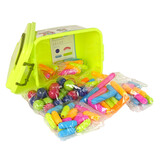 Magnetische bouwstenen - 70 stuks - met opbergdoos - 23x15x14cm