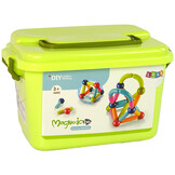 Magnetische bouwstenen - 70 stuks - met opbergdoos - 23x15x14cm