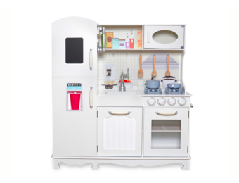 Kinderkeuken - Mia houten keuken - 102,5x91x35cm - wit