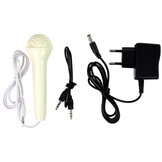 Kinderpiano - 31x18x10cm - met microfoon - creme kleur