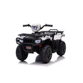 Elektrische quad - 88x46x51cm - tot 3,5km/u - wit zwart