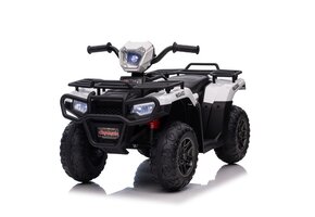 Elektrische quad - 88x46x51cm - tot 3,5km/u - wit zwart