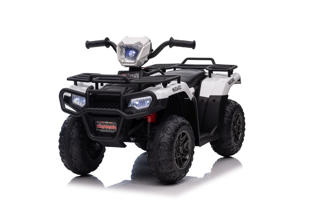 Elektrische quad - 88x46x51cm - tot 3,5km/u - wit zwart