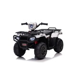 Elektrische quad - 88x46x51cm - tot 3,5km/u - wit zwart
