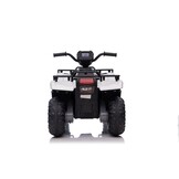 Elektrische quad - 88x46x51cm - tot 3,5km/u - wit zwart
