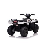 Elektrische quad - 88x46x51cm - tot 3,5km/u - wit zwart