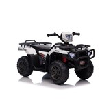 Elektrische quad - 88x46x51cm - tot 3,5km/u - wit zwart