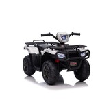 Elektrische quad - 88x46x51cm - tot 3,5km/u - wit zwart