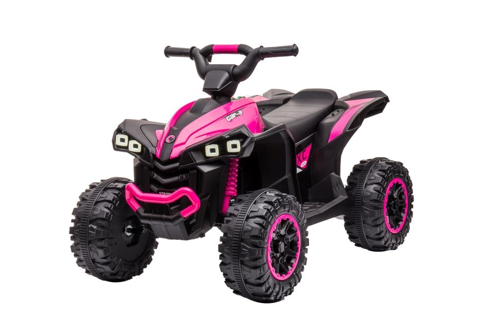Elektrische quad - 83x53x56cm - tot 3,5km/u - 2,4G - roze
