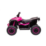 Elektrische quad - 83x53x56cm - tot 3,5km/u - 2,4G - roze