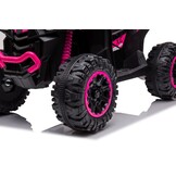 Elektrische quad - 83x53x56cm - tot 3,5km/u - 2,4G - roze