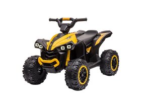 Elektrische quad - 83x53x56cm - tot 3,5km/u - 2,4G - geel